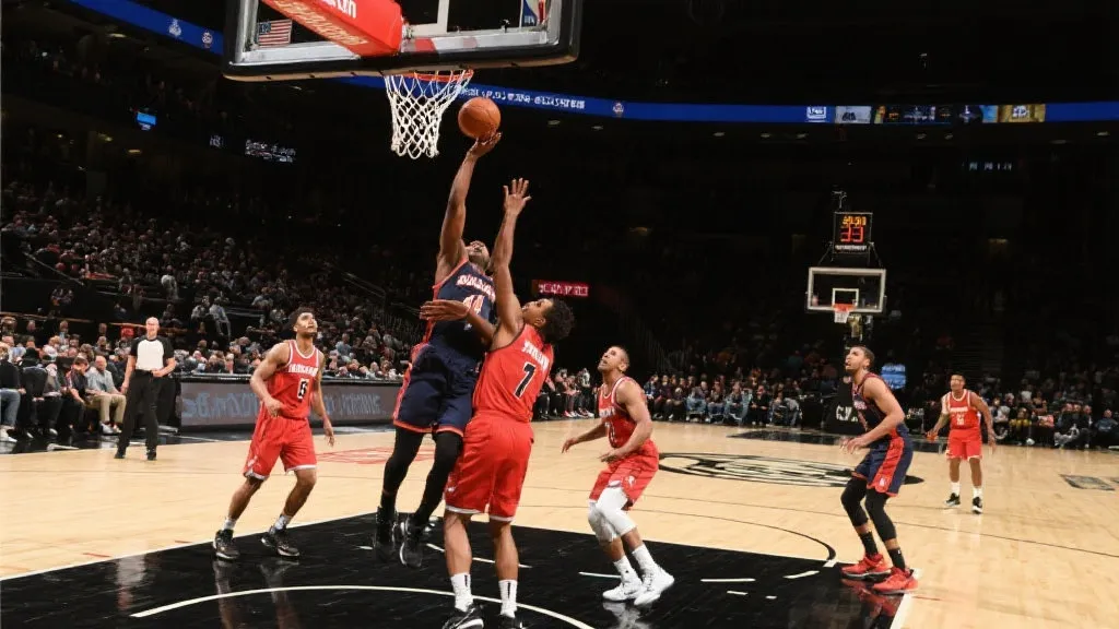 NBA总决赛激烈比赛瞬间